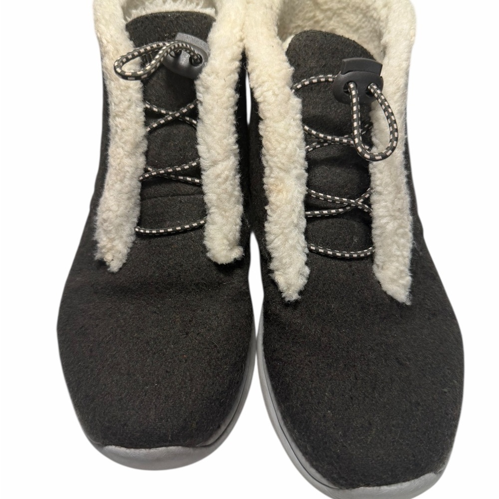 Ryka Aubonne  Dark Gray Bungee Snow Faux Fur Lined Ankle Walking Boots 7.5 - Picture 3 of 13